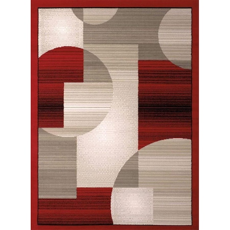 United Weavers United Weavers 851 11130 24 1 ft. 11 in. x 3 ft. 3 in. Dallas Zoom Zoom Accent Rug; Red 851 11130 24